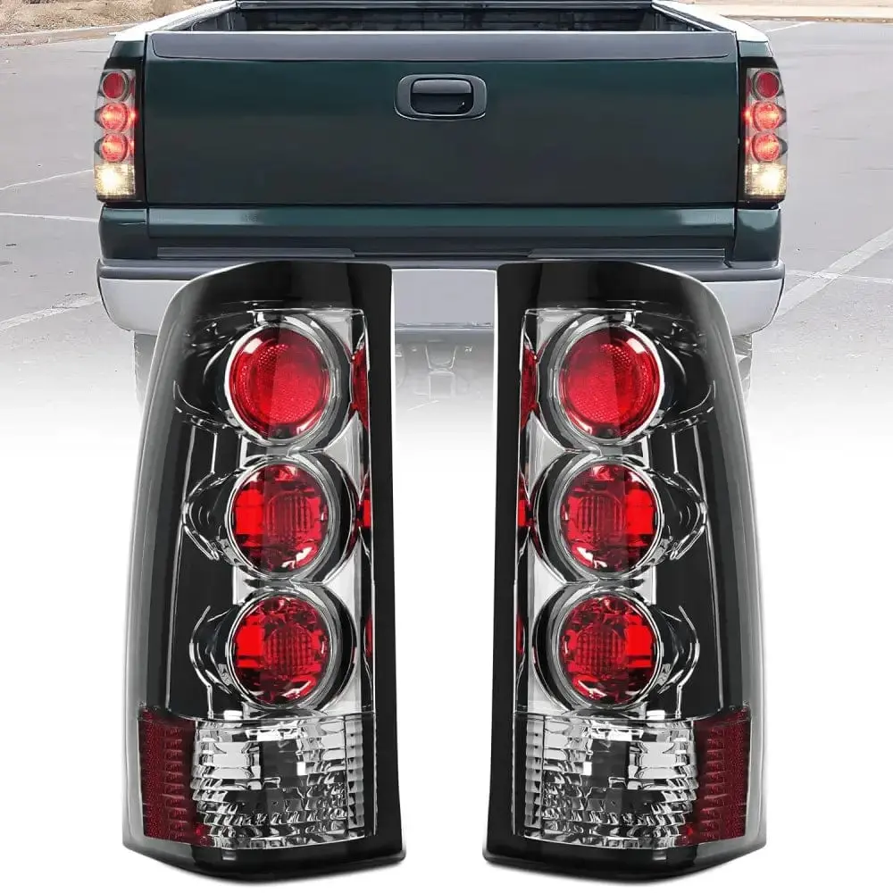 Nilight Waterproof Tail Light Assembly - Plug-in Fit Rear Lamp Replacement for 1999-2006 GMC Sierra 1500 1500HD 2500 2500HD 3500 & 1999-2002 Chevy Silverado Fleetside (Driver & Passenger Side), Vehicle Accessory, Vehicle Accessories, Gmc Accessories