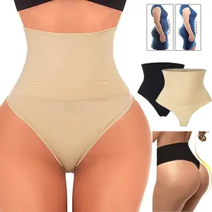 Women Tummy Control Thong Shapewear Seamless Shaping Thong Panties Body Shaper Underwear