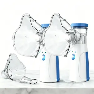 Handheld Ultrasonic Mesh Nebulizer,Rechargeable portable  smart Humidifier, Adjustable & Self-Cleaning, Face Mask & Mouthpiece Included, Plug-in Rechargeable for Adults Kids, Home Travel Use