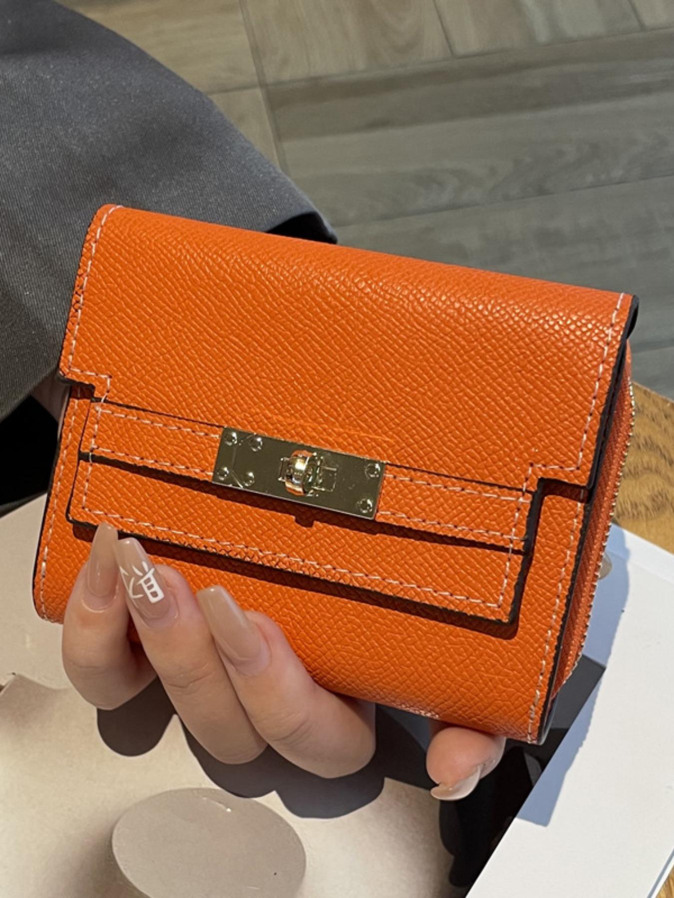 Ultra-Thin Leather Card Holder with Lock & Keychain, Compact Zipper Card Case, Exquisite Unisex Design for Daily Travel & Portable Carry