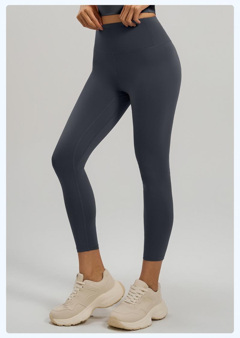 Women's Naked Feeling High Stretch Yoga Pants, High Waist Tummy Control & Butt Lifting Tight Fitness Leggings