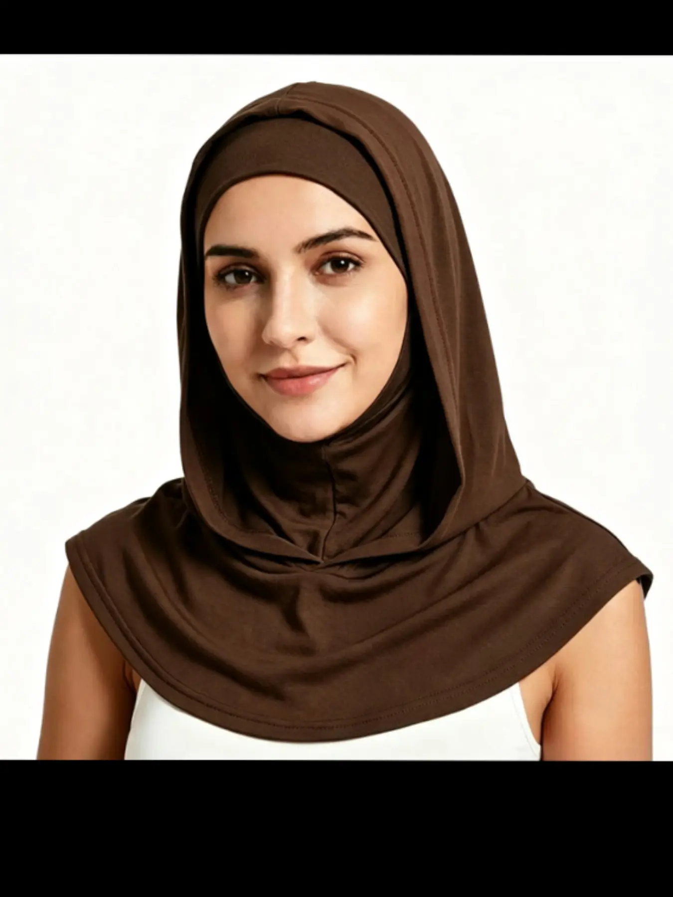 Balaklava Headband Hat, One-Piece Hooded Scarf Base, Elastic Wide Brim Warm Face Mask, Fall Winter Outdoor Cycling Cap
