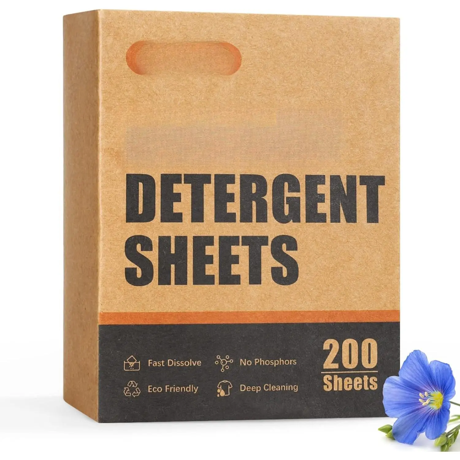 Laundry Detergent Sheets - 200 Loads  Linen Scent Washing Strips, Compact Lightweight Liquidless   Portable Soap for Save Space and Travel