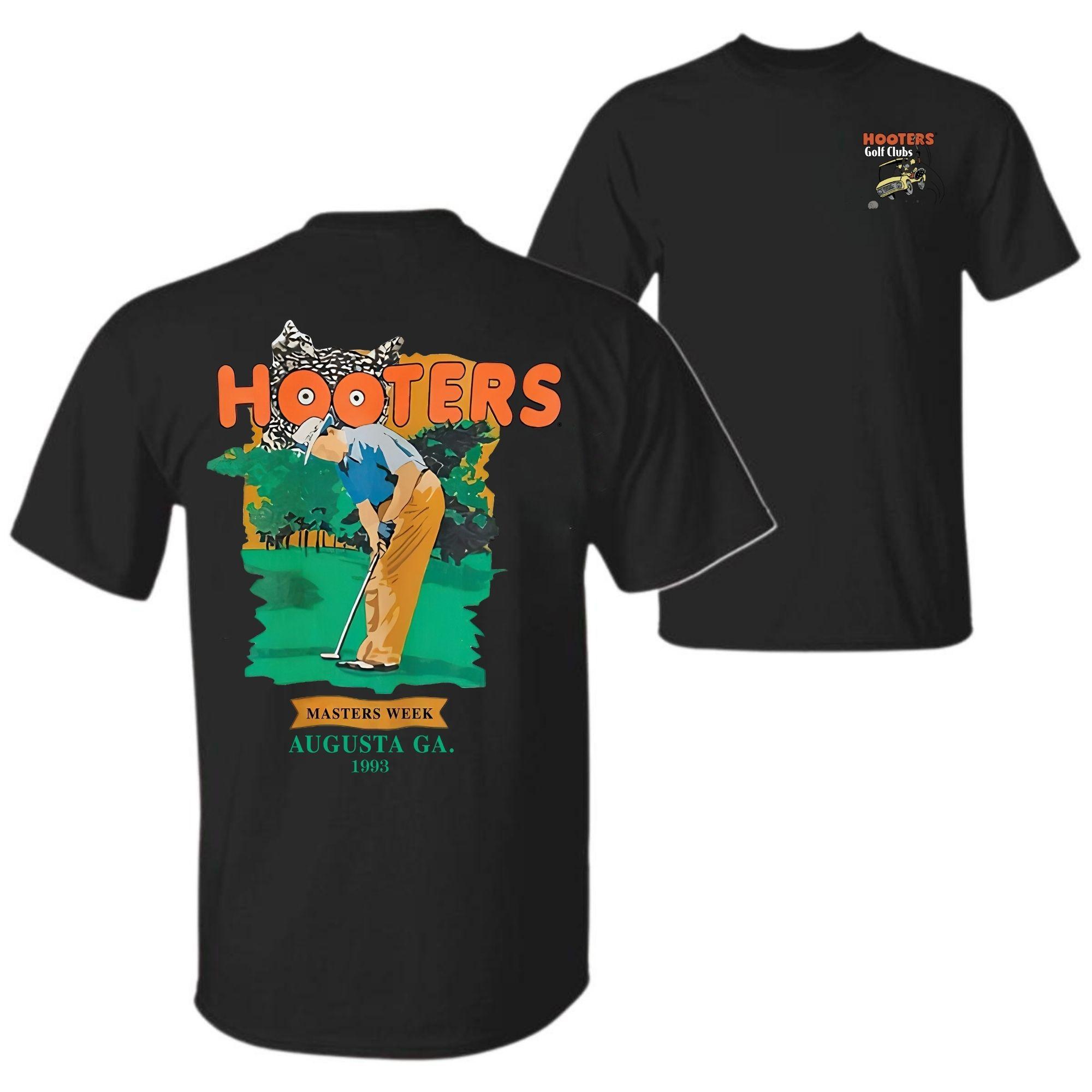 Hooters Golf Club 1993 retro style unisex T-shirt, full-color golf cart pattern, summer casual cotton T-shirt, available for both men and women