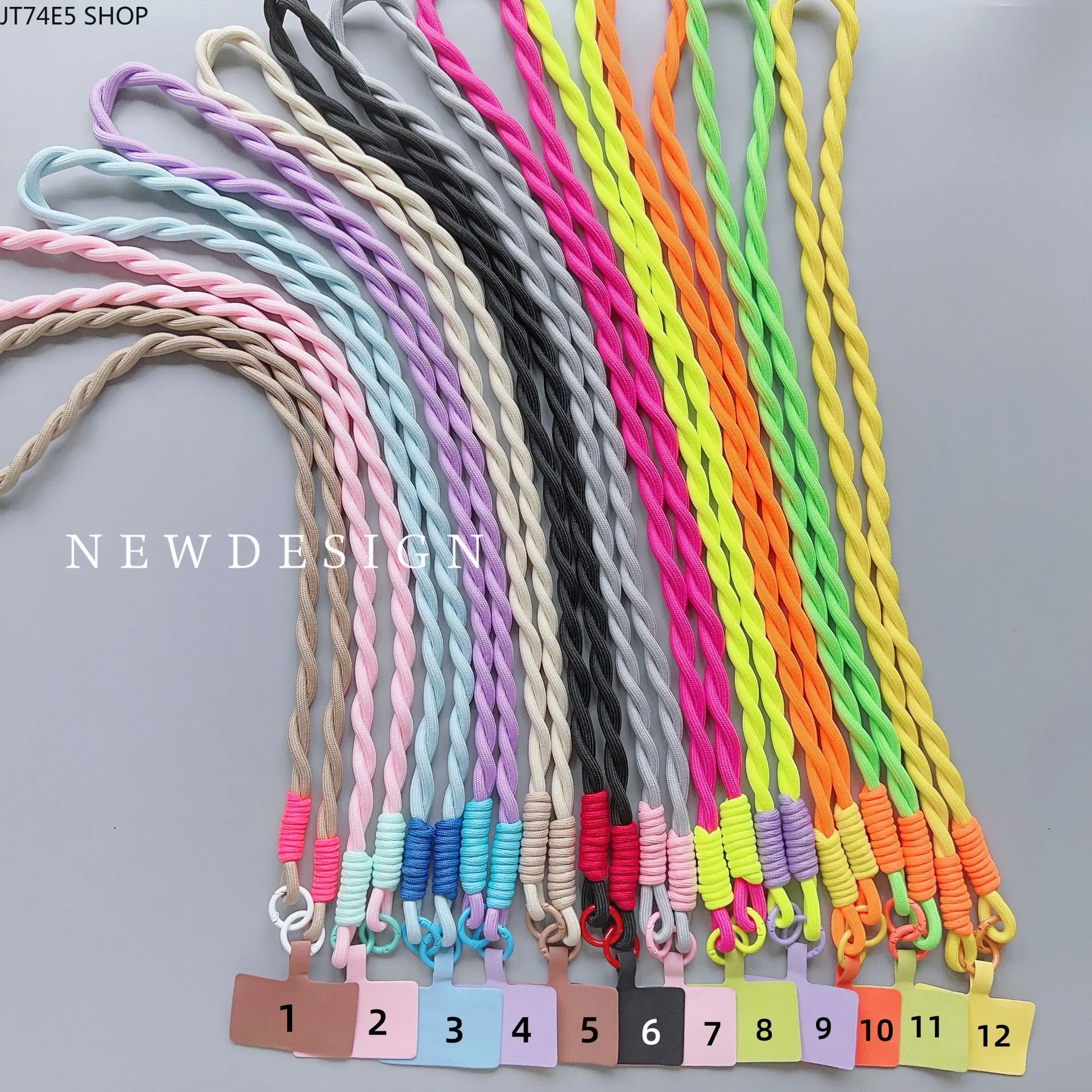 2026 Viral Twist Crossbody Phone Lanyard, Adjustable Long Universal Strap, Unisex Anti-Lost Hanging Chain for Outdoor Hiking & Mini Bee Speakers