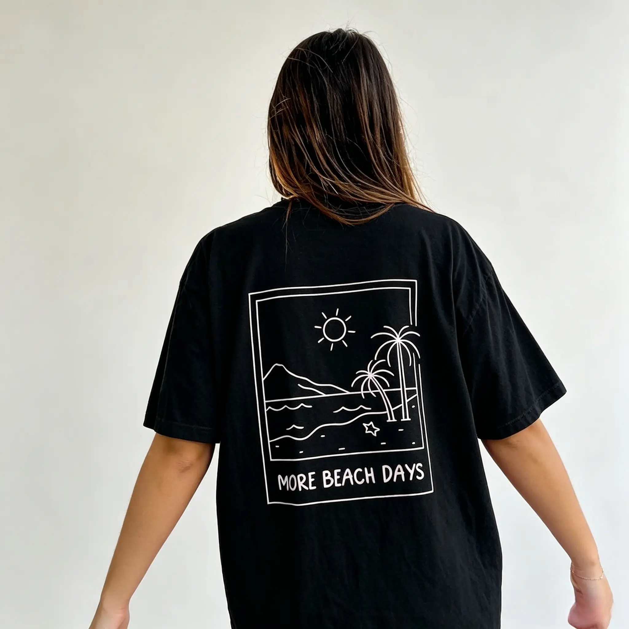 Beach Days Polaroid Shirt ~ Unisex Apparel Relaxed Fit Printed In The USA Clothing Womenswear Casual Comfort