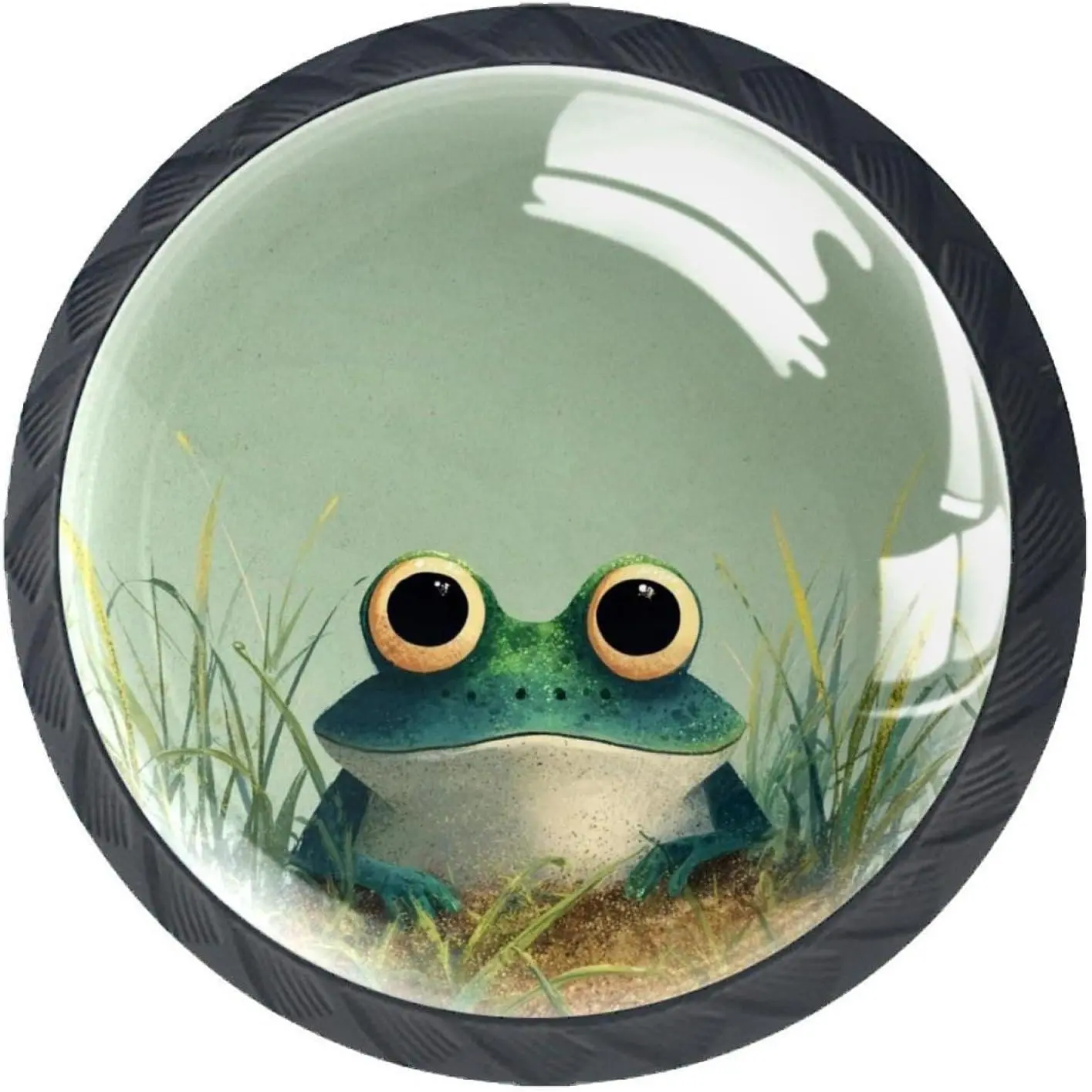 4 count Cute Frog (1) Dresser Knob Shell Shape Drawer Knobs Pulls Cabinet Handle for  Kitchen Office Bathroom Wardrobe Cupboard