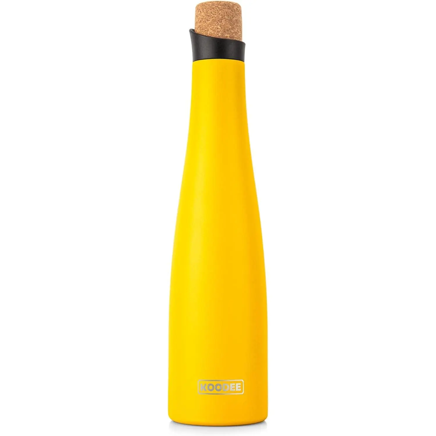 24 oz Insulated Stainless Steel Wine Bottle with Double Wall Vacuum Sealed Lids,for Wine Lovers Keeps Wine Cold for 24 Hours and Hot for 12 Hours (Yellow,700ml)