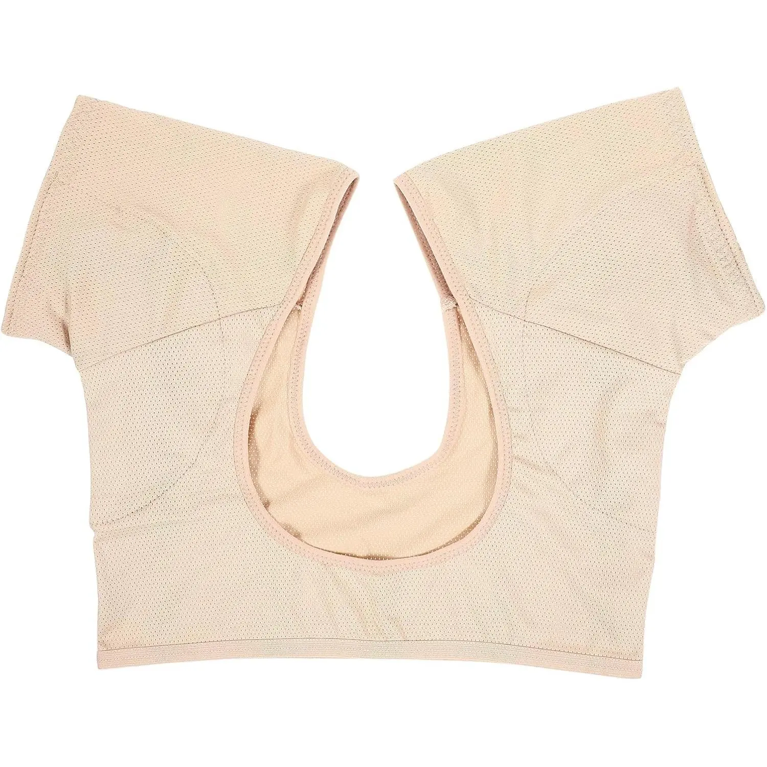 Women's Breathable Underarm Sweat Guard T-Shirt Vest - Reusable, Comfortable, Lightweight, Washable, Snug-Fit Underwear Top