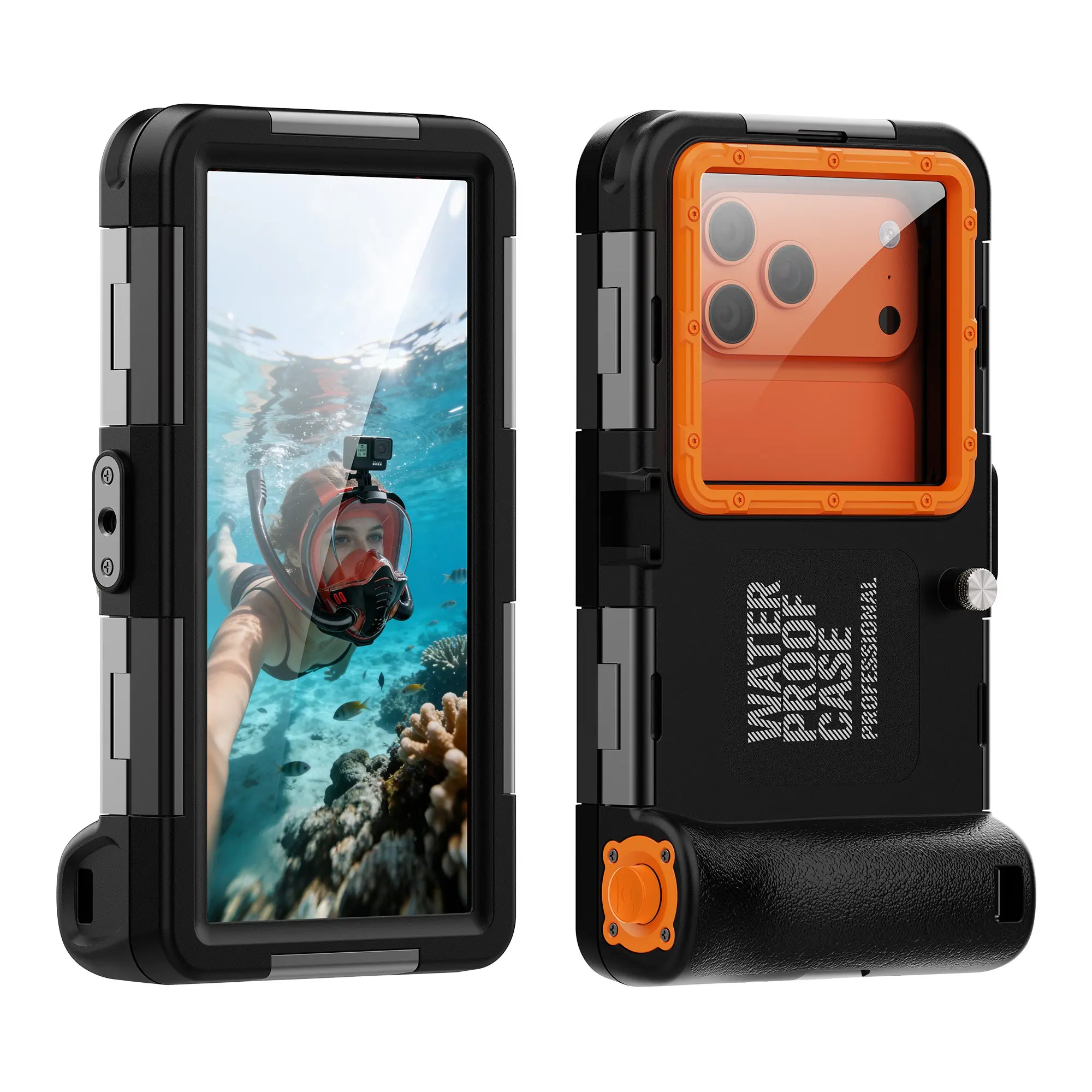 15m Diving Case for iPhone & Samsung, Protective Waterproof Phone Case for Photos Videos, Compatible with iPhone 18-11, Samsung S26-S10 Ultra Plus