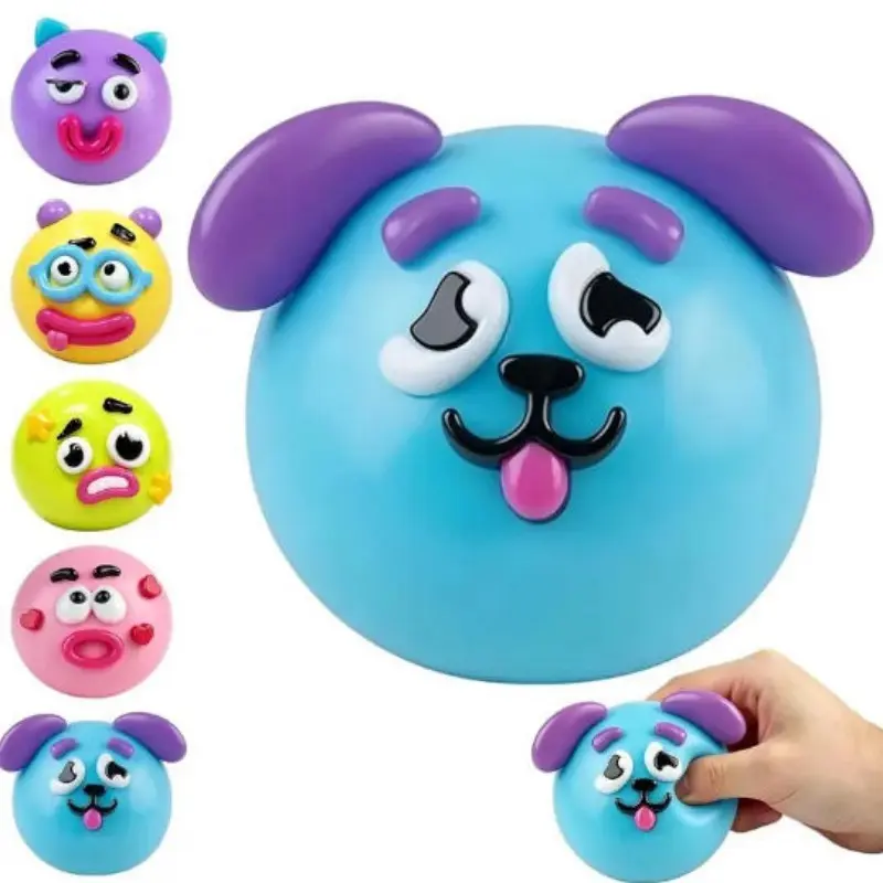 Creative Dog Face Changing Stress Relieving Toy, Cute Squid Fidget Toy, Relaxation Aid for Adults, Anxiety Relief, Party Gift