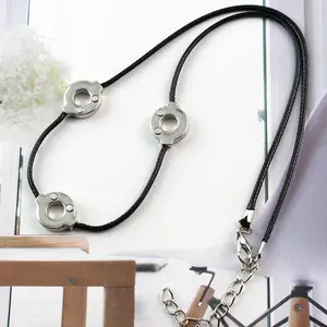 Anime Uchiha Itachi Necklace Titanium Steel Cosplay 3 Loops Necklace Women Choker Kolye Gift Ethnic Men Jewelry
