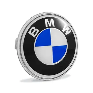 Light Alloy Wheel Center Cap for BMW, Blue, 69mm, Fits Models Up to 2018