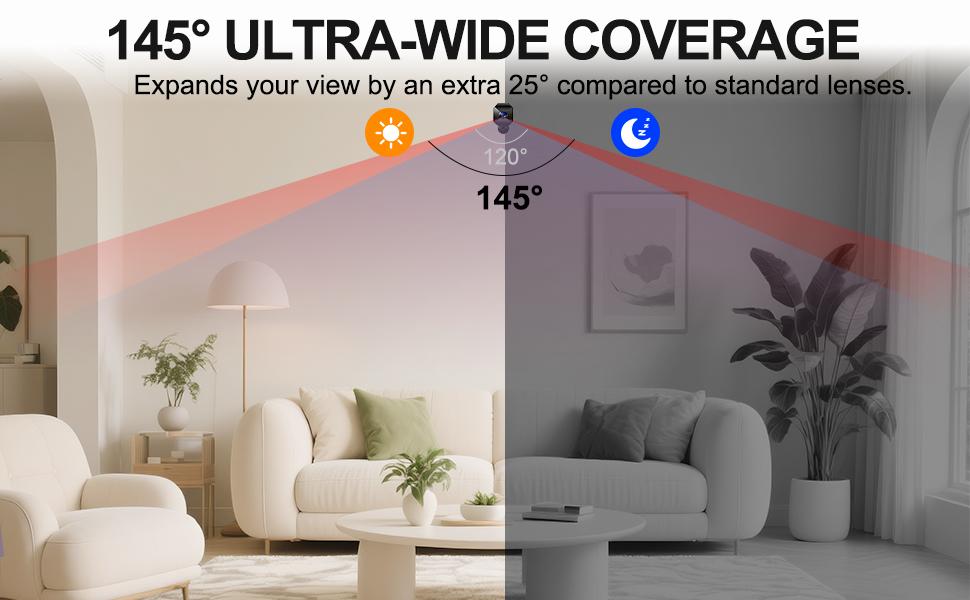 2026 Upgraded 4K Mini Wireless Security Camera, 6H Battery – Small Wireless Indoor Nanny Cam with No-Glow Night Vision, Motion Alerts, Home/Office Security Camera with Dual Storage