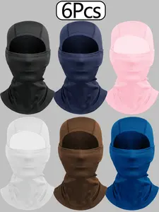 6Pcs Balaclava Face Mask, Ski Mask for Men Women Football, Lightweight Sheisty, Ninja Shiesty Sun Hood UV Protector Cycling Shiesty Mask UV Protector Lightweight for Motorcycle Snowboard