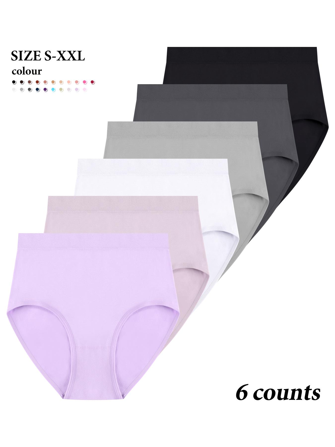 Women's Solid Color Seamless Knicker, Soft Comfy Breathable Panty for Daily Wear, Underwear for All Seasons