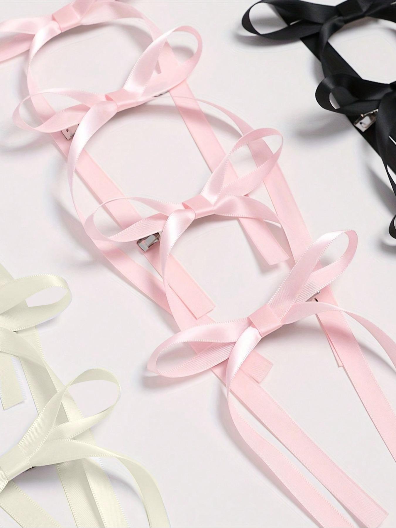 Cute Bowknot Ribbon Design Hair Clips, Cute Hair Accessories for Women & Girls, Minimalist Headwear Suitable for Hair, Fashion Hair Accessories for Party, Daily Clothing Decor, Super Cute Clips