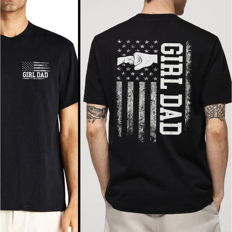 Girl Dad T-shirt, Proud Dad of Girl Shirt, Father's Day Gift from Daughter, Gift for Dad,Dad Tee, Father's Day Shirt, Cotton Shirt