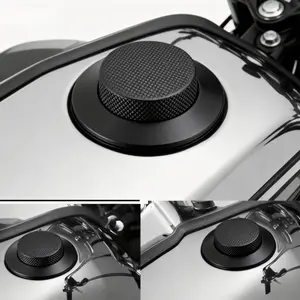 for Harley-Davidson motorcycles, for Harley-Davidson Fat Boy 833, for Harley-Davidson Sportster 1200 Custom, retro-style push-button CNC fuel tank cap.
