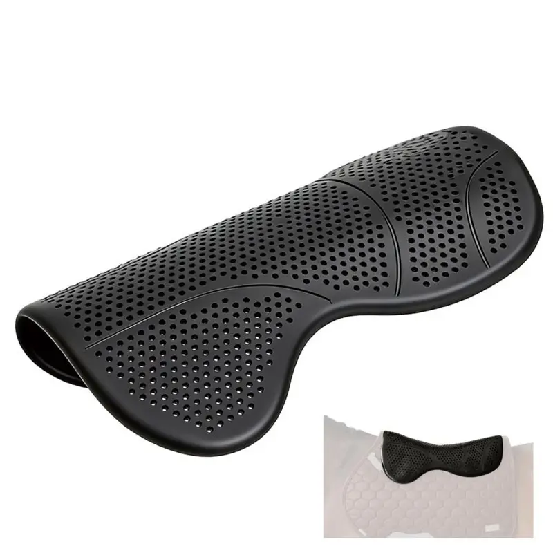 Equestrian Silicone Shock Absorber Balance Pad, Anti-Slip Cushioning Breathable Elastic Saddle Pad, Horse Gear for Equestrian Sports