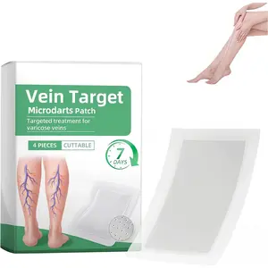 Vein Target Microdarts Patch,Improves the Appearanceof Leg,Varicose Vein Patches for Legs,Soothes Leg Discomfort,Natural Ingredients Leg Care for All Skin Types (Green, 1 Box)