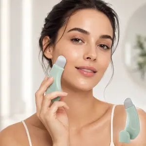 Facial Pore Cleansing Tool, Gentle Blackhead Remover Tool, Non-Electric Skincare Brush with Easy Grip Handle,moon,sticky