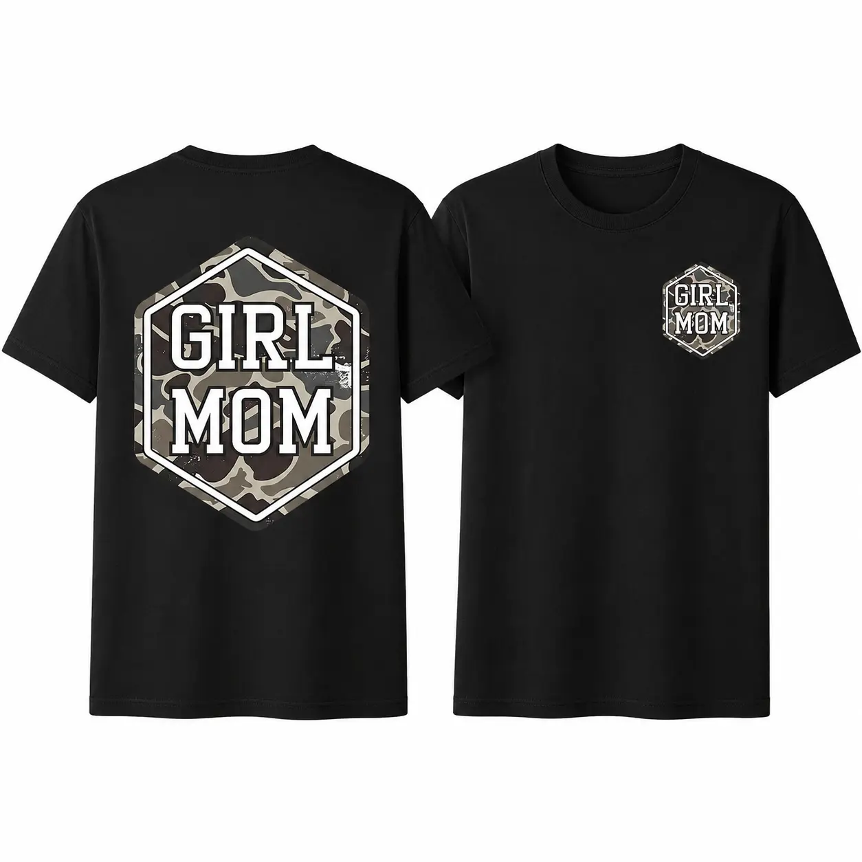 Unisex Dad/Mom Fit Camo Pullover Hoodie - Long Sleeve Casual Sports Top, Printed Graphic, Camo Dad & Mom Family Match, Made in USA, Sizes Up to 2XL