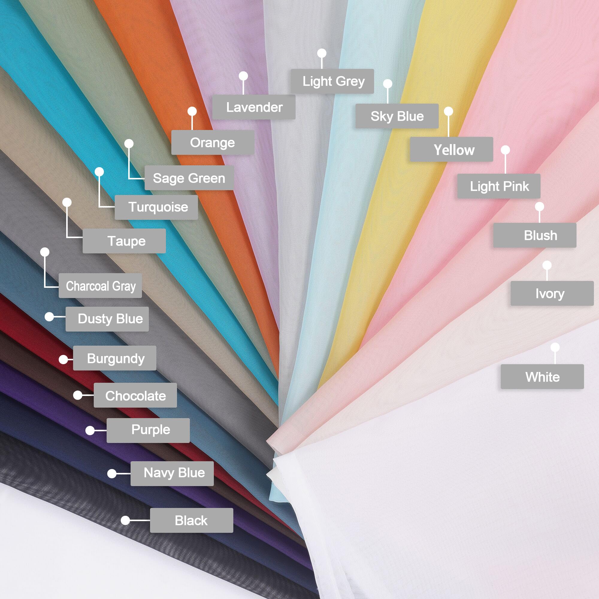 PLL Sheer Curtains 84 Inches Long 2 Panels Set  Light Filtering Cream Voile Window Drapes For Bedroom Living Room 42wx84l Inch Of