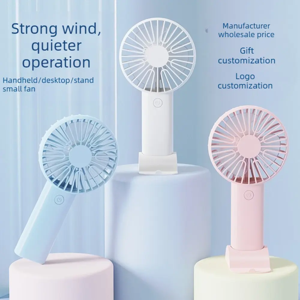 Mini Pocket Handheld Cooling Fan High Wind Quiet Portable USB Rechargeable Personal Small Fan