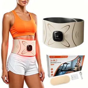 All-in-One Wearable Body Sculpting Belt, 3mm Thin Light Type Stretch Abdominal Shaping Belt, Massager Waist Belt, Smart Wellness Waist Belt for Men And Women
