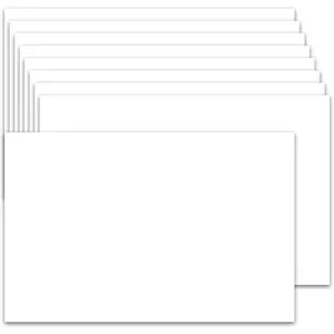 50 Pack 5x7 80lb White Thick Heavyweight Cardstock Paper for Printer, Postcards, Wedding Invitation, Thankyou Cards