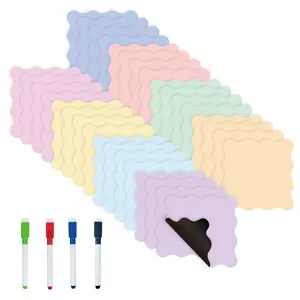 36 sets of erasable labels, erasable and magnetic, reusable, including 4 erasable pens, colored erasable magnetic labels, back-to-school supplies, suitable for whiteboards, refrigerators, offices, cabinets, etc