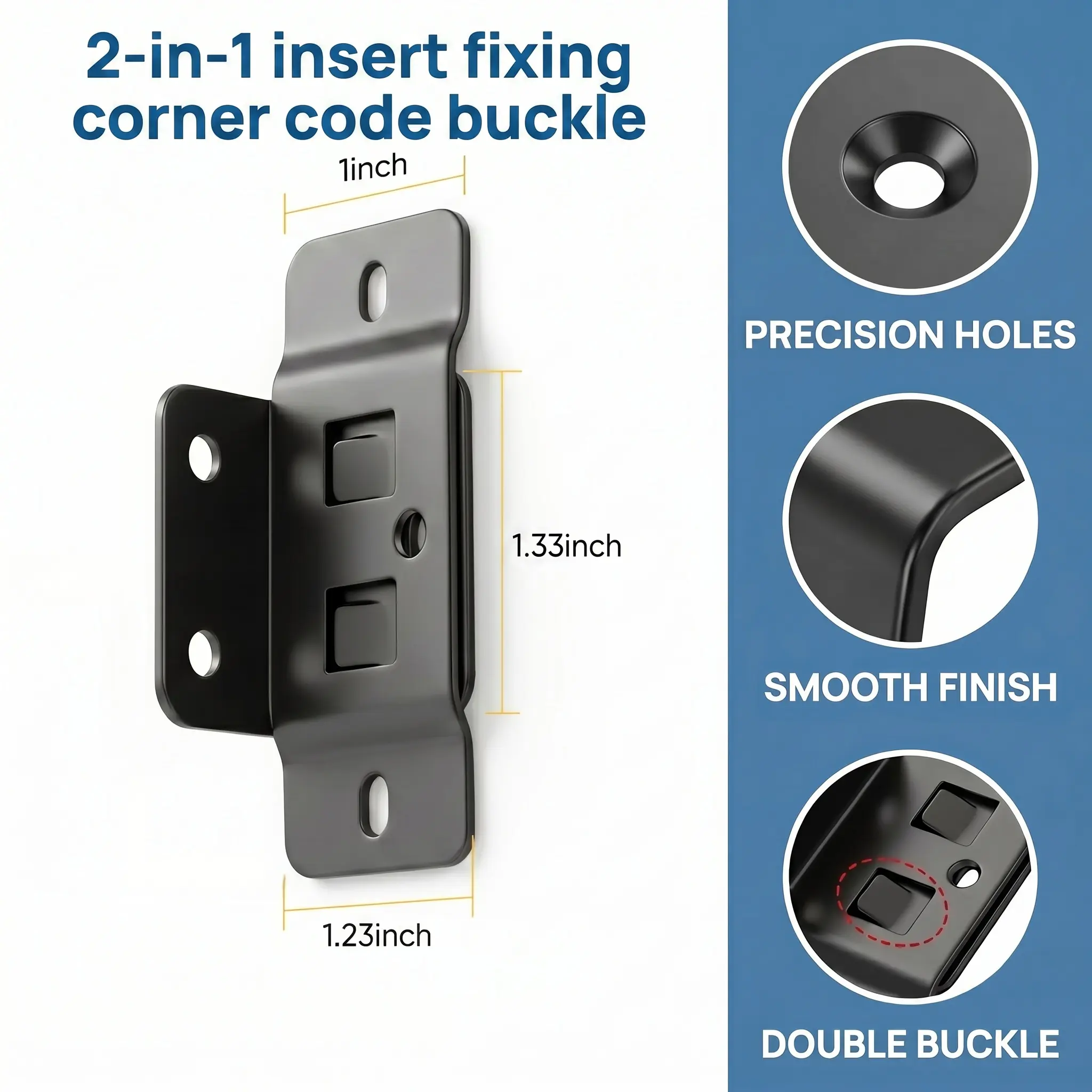 10 Pack Quick Fitting Furniture Joint Bracket, Duty Corner Brace Joint Right Angle Bracket, Stainless Steel Furniture Corner Connectors with Screws for Drawers, Cabinets, Tables, and Chairs-YY0