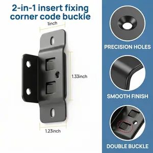 10 Pack Quick Fitting Furniture Joint Bracket, Duty Corner Brace Joint Right Angle Bracket, Stainless Steel Furniture Corner Connectors with Screws for Drawers, Cabinets, Tables, and Chairs fathersdaygift-YY0