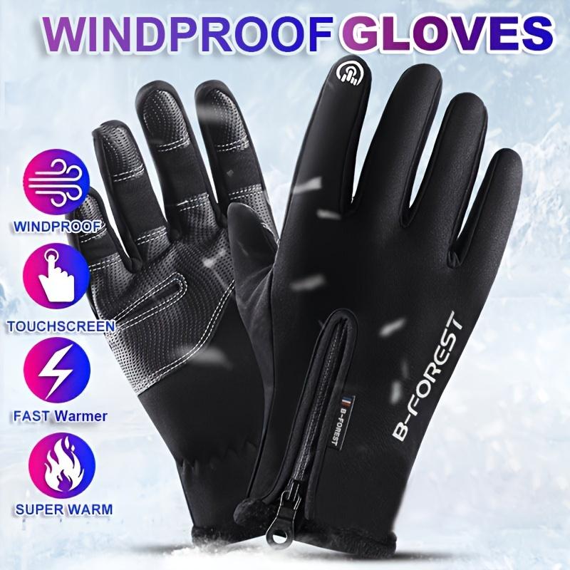 Heated Winter Gloves with Touch Screen Capability - Designed to Be Windproof And Warm, for Skiing And Cycling. These Outdoor Sports Gloves Are Anti-Slip And Shock-Absorbing, Ideal for Both Men And Women During The Fall Touchscreen Multi-Temperature wind