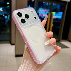 2-In-1 Transparent Matte Soft Gel Shockproof Case for iPhone 17/16/15 Plus/14/13/12 Pro Max, Anti-Drop Protection, Sandpaper Cover Included