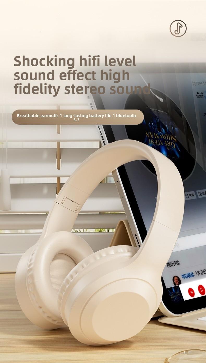 Wireless Bluetooth Headphones, New Wireless Gaming Noise-Canceling Headphones, Office & Leisure Headphones, Long Battery Life, High-Definition Sound.