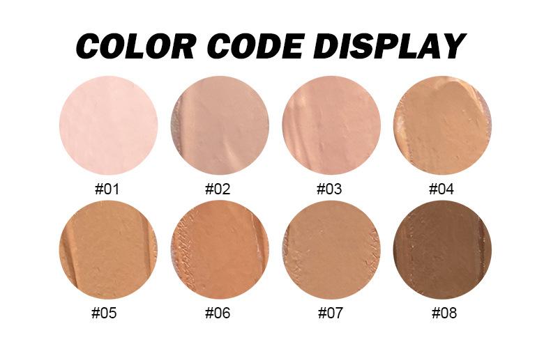 1pcs|Fit Colors Viral TikTok 8-Shade Full-Skin Tube Concealer | Conceal & Contour Nourishing | Hide Dark Circles/Acne | Daily Makeup Concealer Foundation