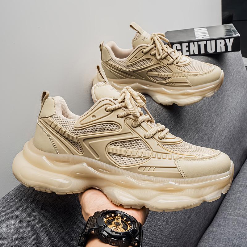 (New)Versatile Sports Casual Shoes, Samurai Platform Dad Shoes for Men, Outdoor Hiking Shoes, Sneakers, Big Size Shoes, All-Season Thick-Soled Shoes, Soft Sole Comfortable Breathable Casual Men's Shoes