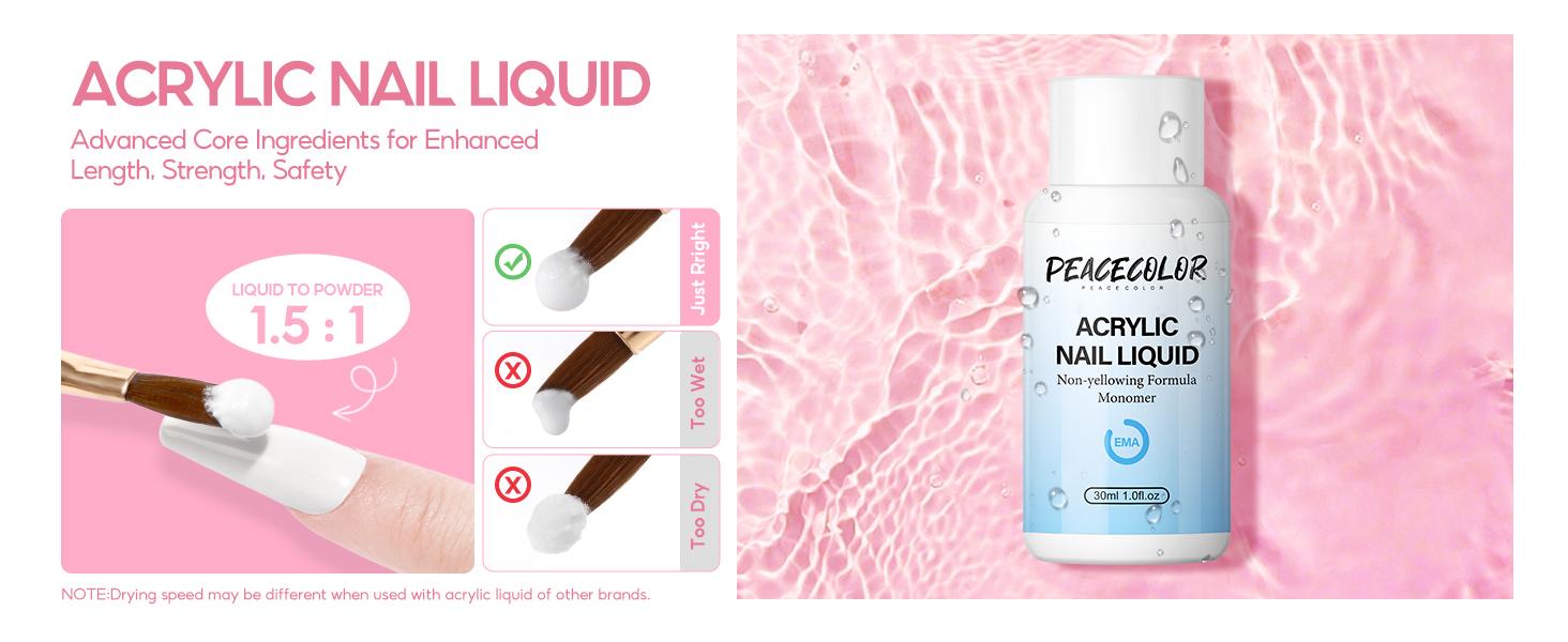 Acrylic Nail Kit for Beginners with Drill and U V Light 6 Colors Acrylic Powder Clear Nude Pink 4PC Gel Polish 24PC Glitter Powders Rhinstones Nails Kit Set Gifts for Women