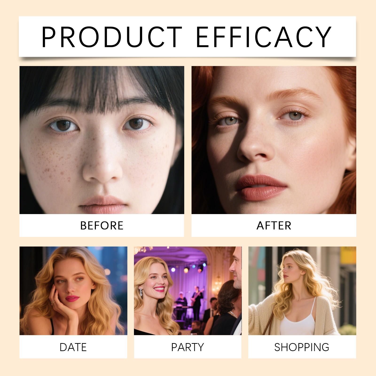 zephoco Light and Long-lasting Foundation for Dark Skin Tone Moisturizing and Nourishing Brightening Skin Creates a Matte and Clear Makeup Look