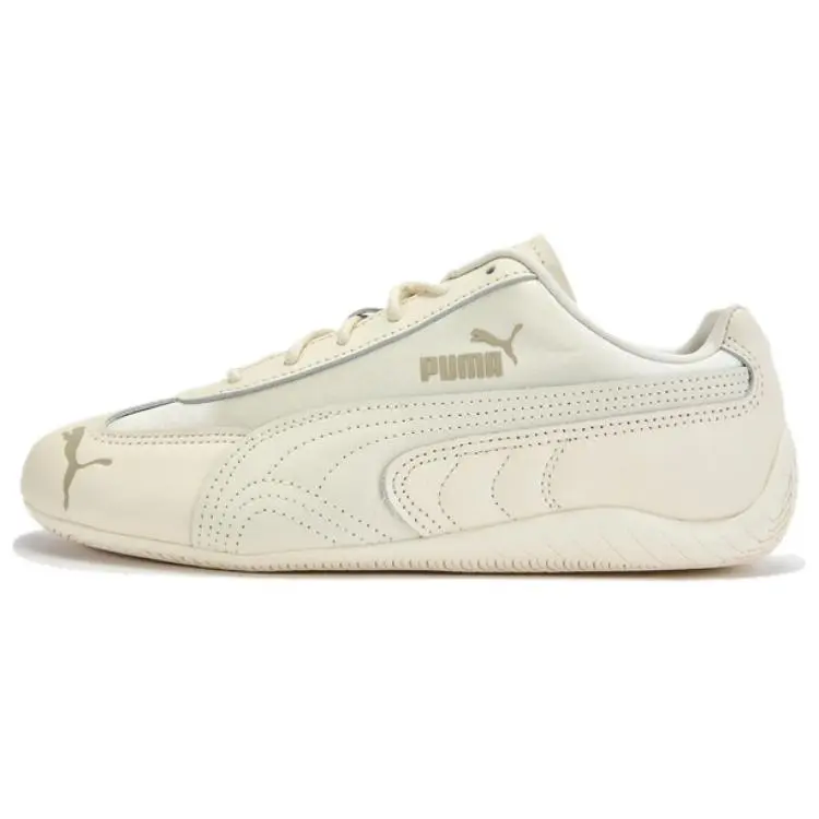 PUMA Speedcat Women's Low-Top Casual Lifestyle Sneakers in White Verifiable, with credentials and supporting global authentication