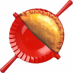 6 Inch 2-in-1 Empanada Maker Press Professional Dough Cutter Sealer Mold for Ravioli Dumpling Tortilla Wonton Pierogi Calzone Hand Pot Pie
