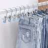These 10/15-piece Metal Clip Hanger Pack, Pants Hangers with Clips, Boot Hangers Clips, MUST-HAVE Anti-Slip, Windproof, Great for Pants, Boots & Hats, HomeDecor, ClothesStorage, Stainless Steel Hanger