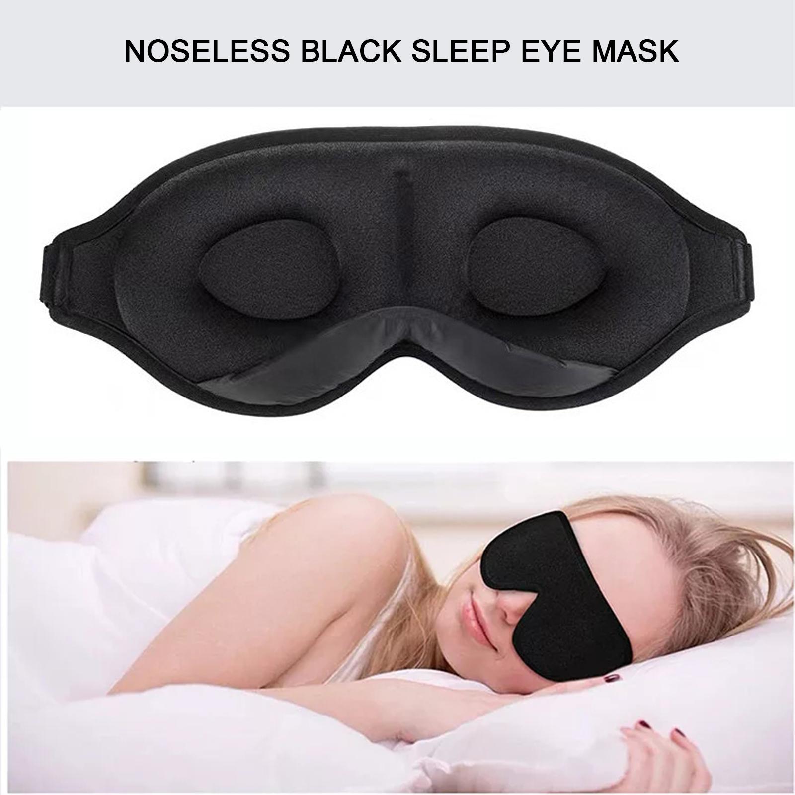 3D Sleep Mask Blindfold Sleeping Aid Eye Mask Soft 99% Slaapmasker Foam Blockout Memory Mask Face Cover Light Eyeshade Eye X8F1