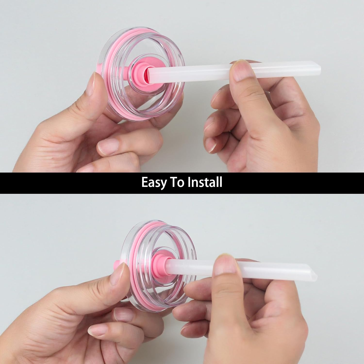 Replacement Straws Compatible With YAYA 12oz My First Travel Tumbler, 4 Pack with 1 Brush (4 Colours)