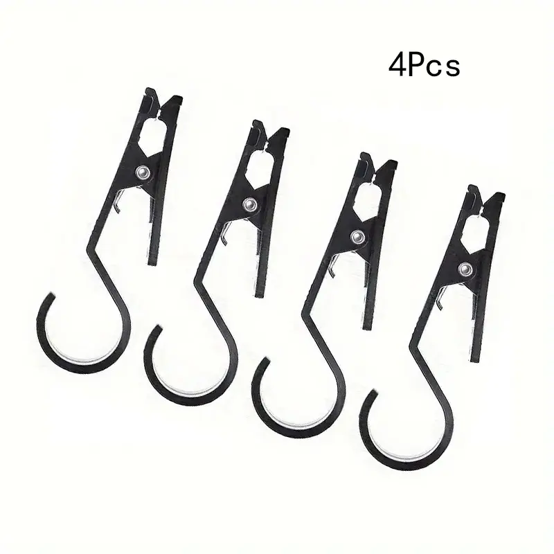 Tent Hanging Hook Clip, Non-Slip Canopy Clamp, Outdoor Tarpaulin Hanging Accessory, Camping Awning Hanging Hook with Clip, Multifunctional Outdoor Camping Clip Hook #campinggear #tentaccessories #awningclip #outdoorcamping #campinghooks