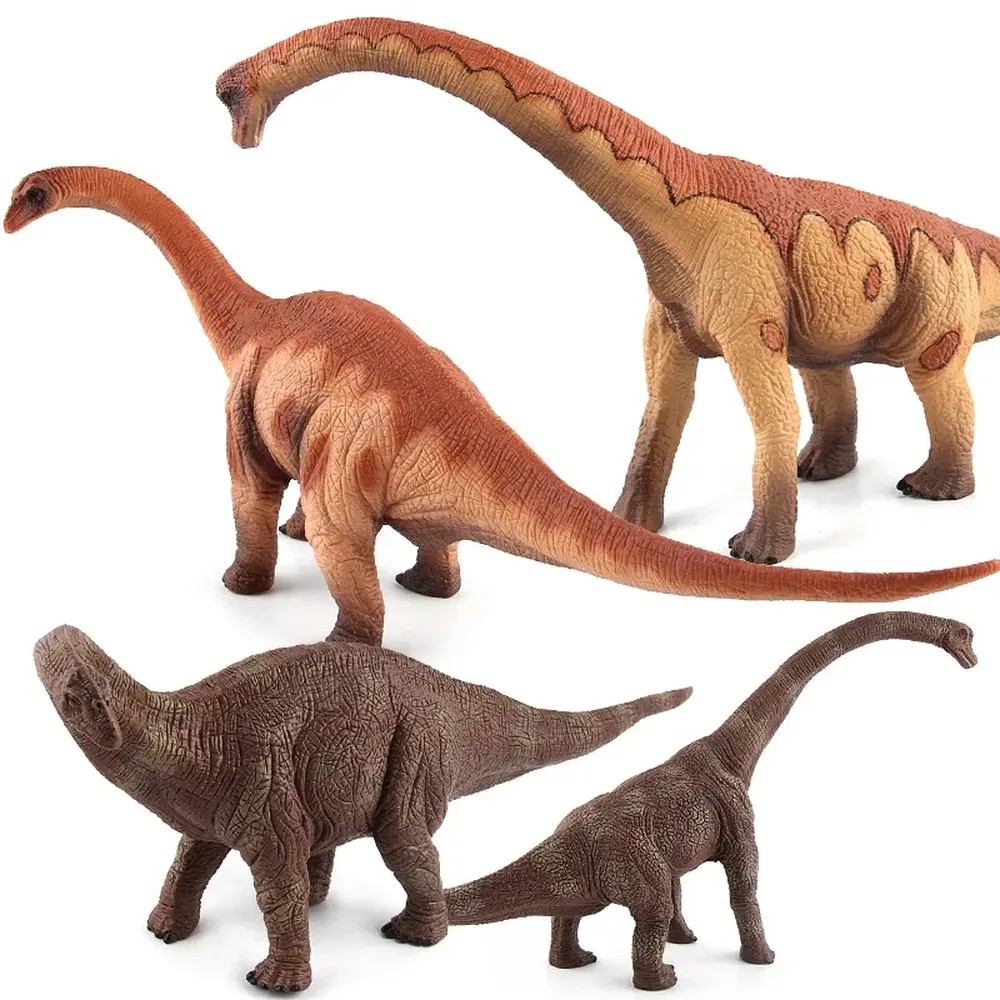 Realistic Herbivorous Dinosaur Model Apatosaurus Brachiosaurus Simulated Animal Figurine Decoration Birthday Gift for Kids