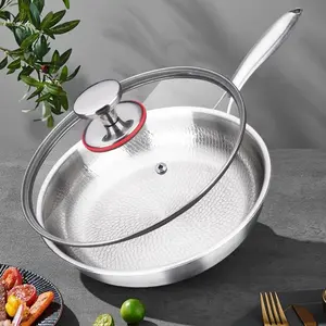 Professional Titanium Metal Forging Pot with Lid, Non-Stick Upgrade, Duraable and Scratch-Resistant, Even Heating, Compatible with All Stoves