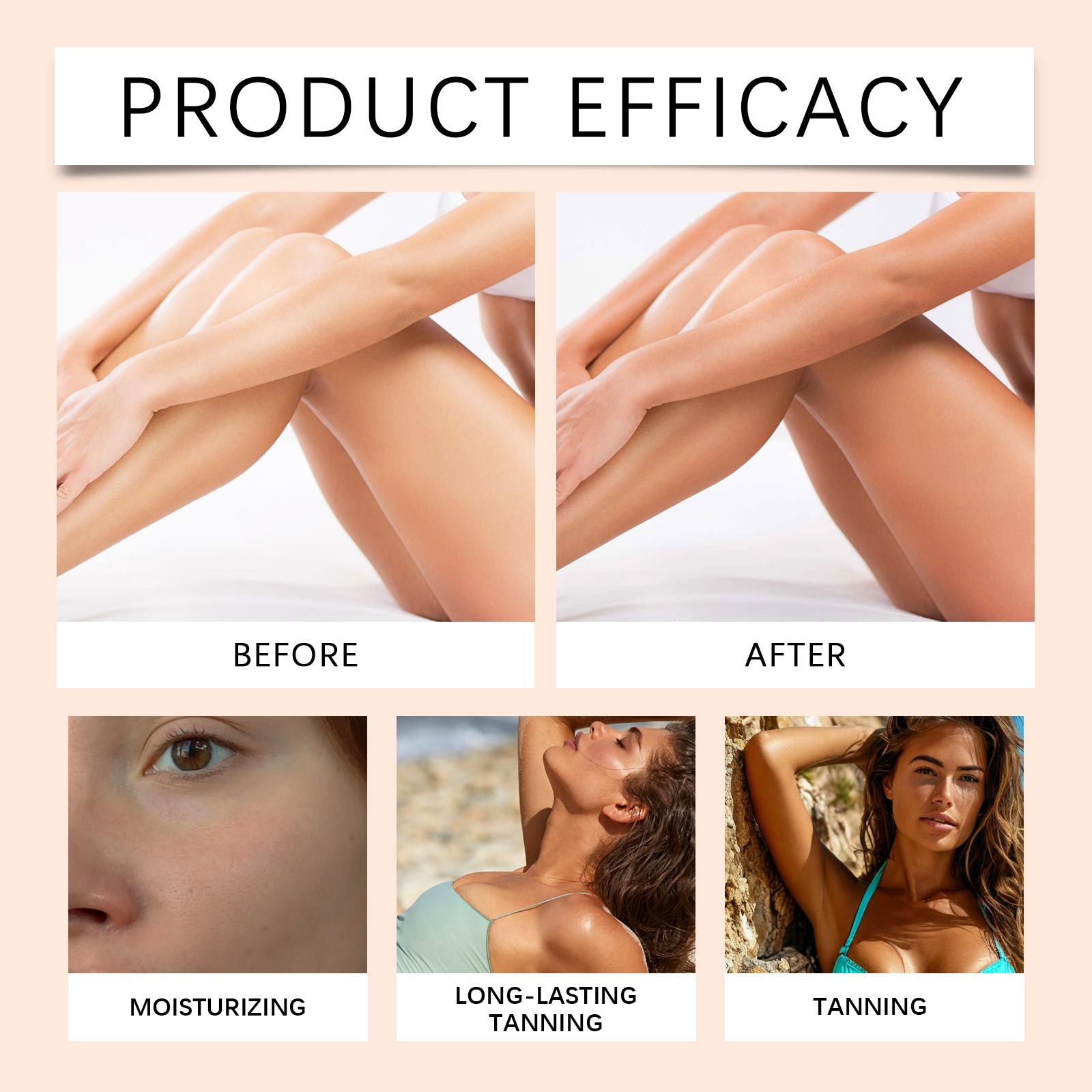 HANCHOBIT Daily Tanning Foam Mousse Even Skin Tone Long-lasting Gentle Moisturizing Body Care Mousse